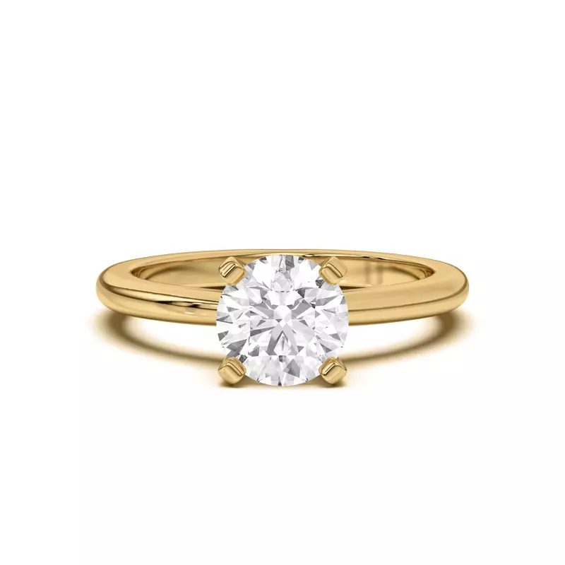 14K Yellow Gold Ascent Solitaire Engagement Ring