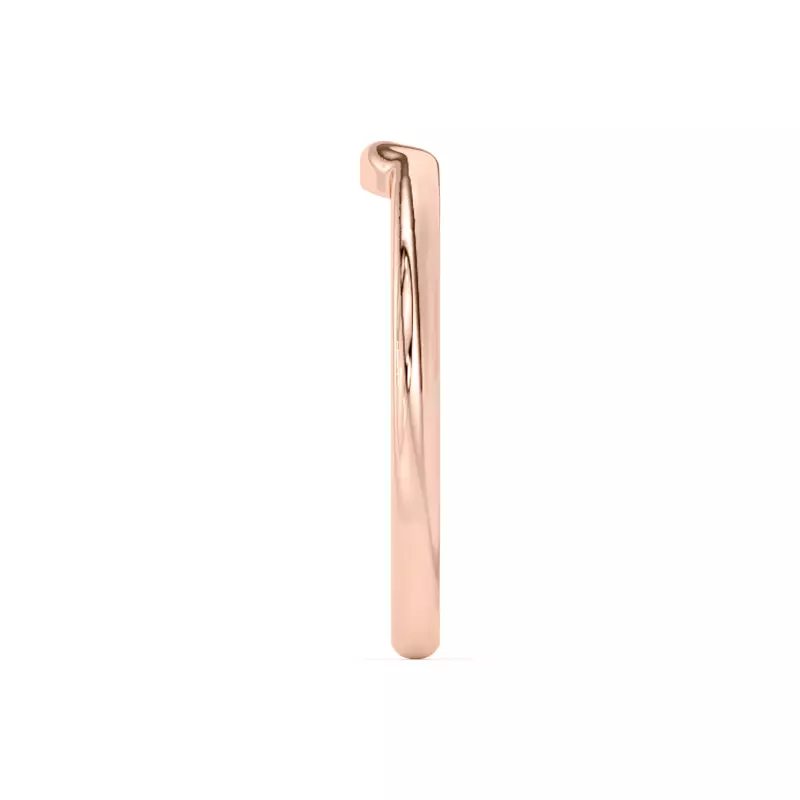 18K Rose Gold Ascent Curved Band