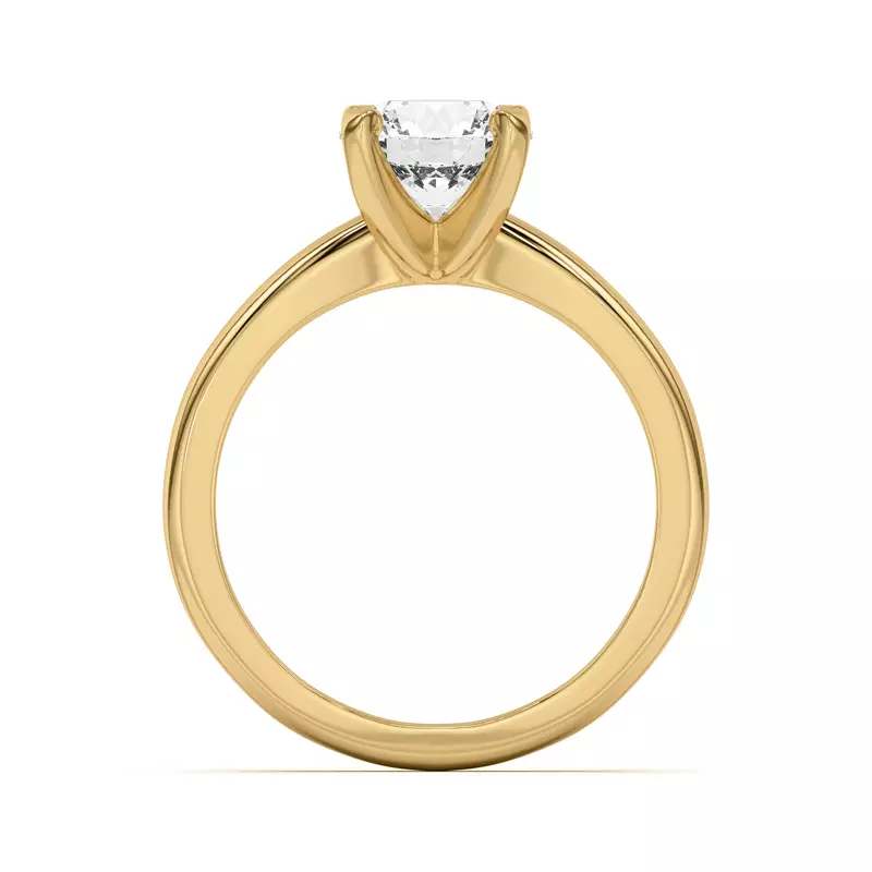 18K Yellow Gold Ascent Solitaire Engagement Ring