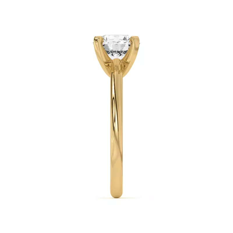 18K Yellow Gold Ascent Solitaire Engagement Ring
