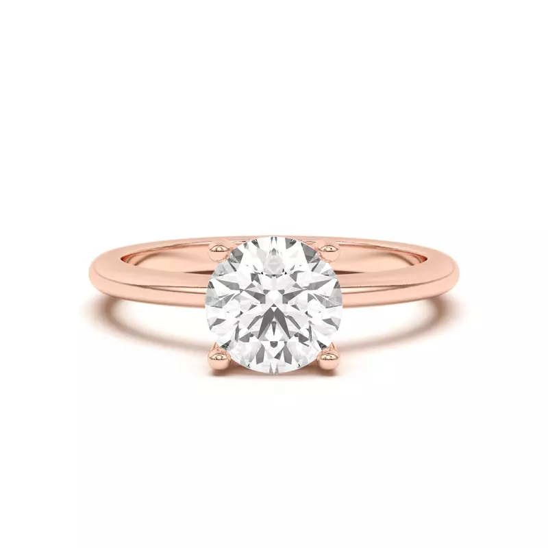 14K Rose Gold Angie Gallery Solitaire Engagement Ring