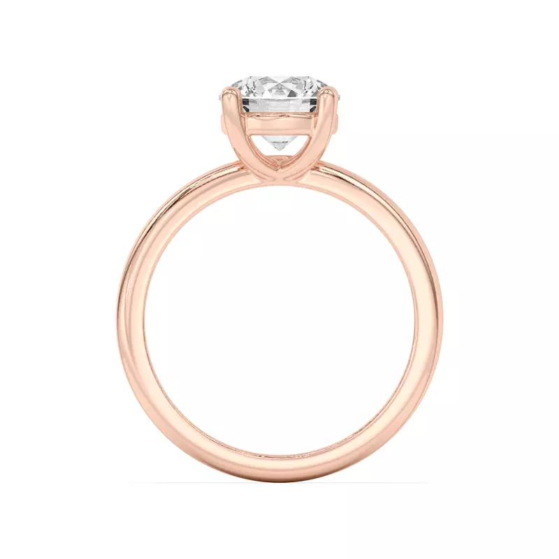 14K Rose Gold Angie Gallery Solitaire Engagement Ring