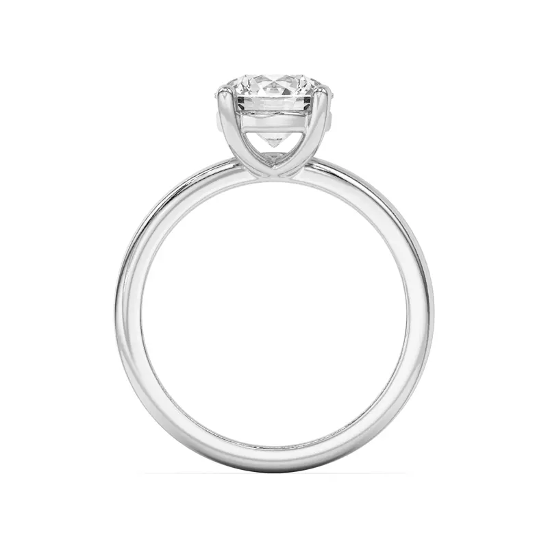 14K White Gold Angie Gallery Solitaire Engagement Ring