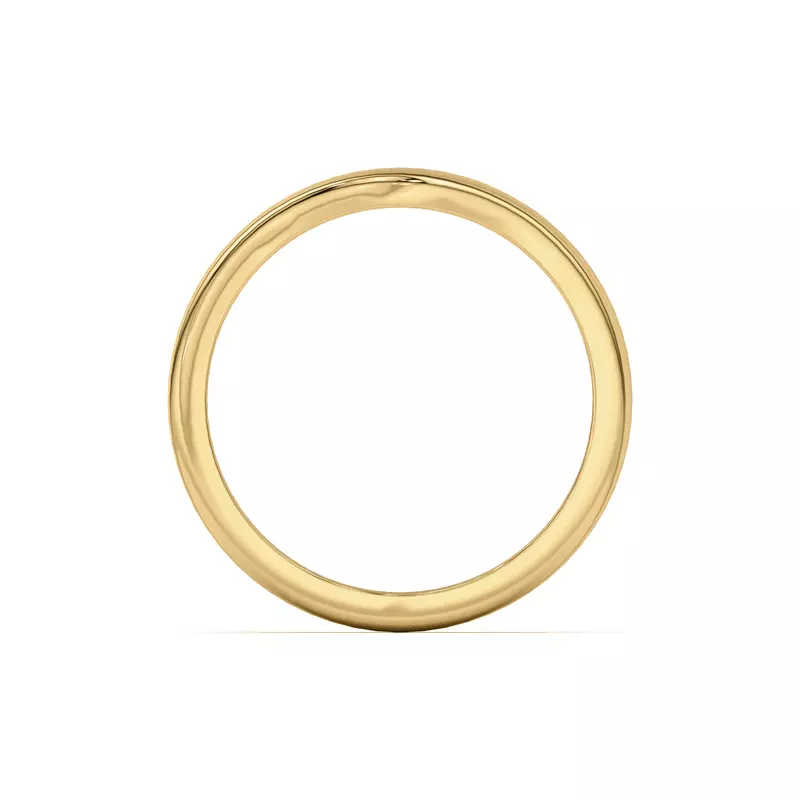 18K Yellow Gold Angie Curved Band