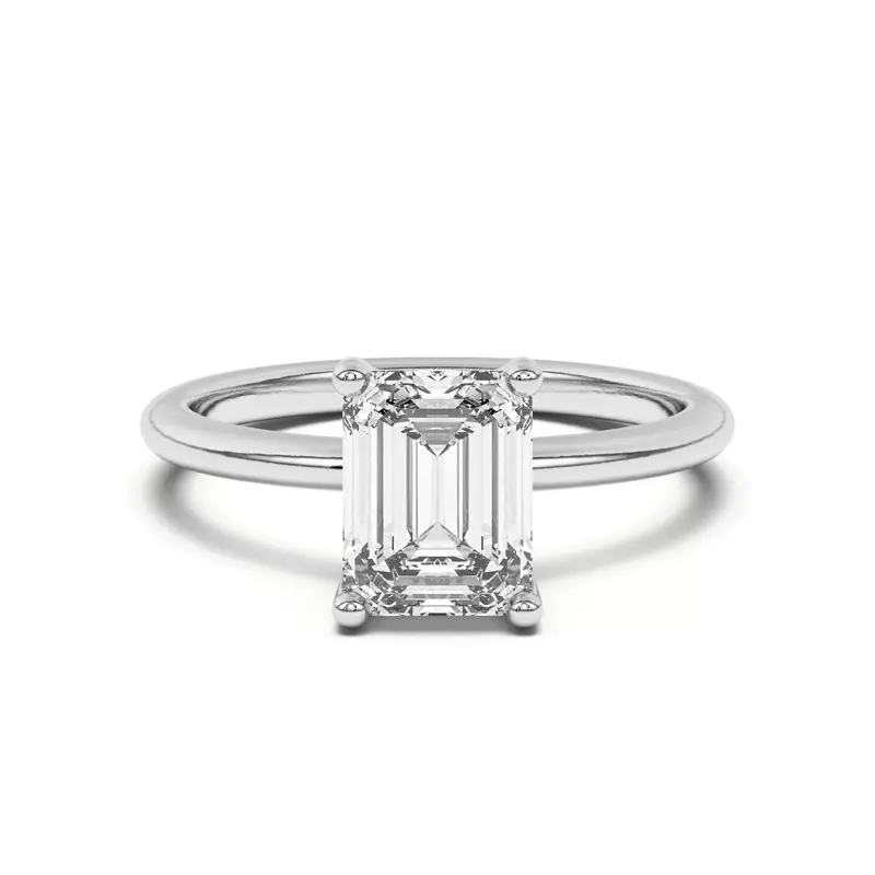 Angie Gallery Solitaire Engagement Ring - 14K Yellow Gold