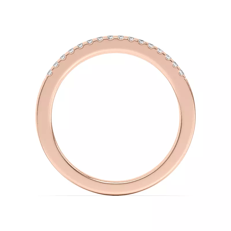 14K Rose Gold Beth Classic Pavé Band