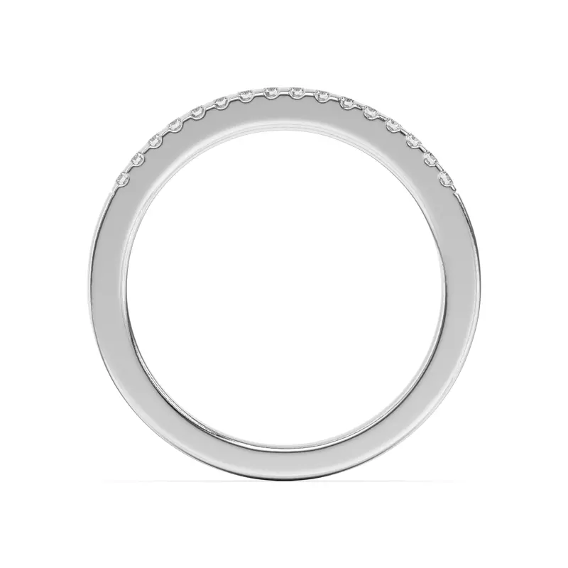 Platinum Beth Classic Pavé Band