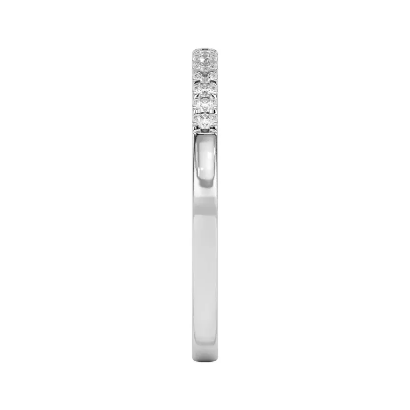 Platinum Beth Classic Pavé Band
