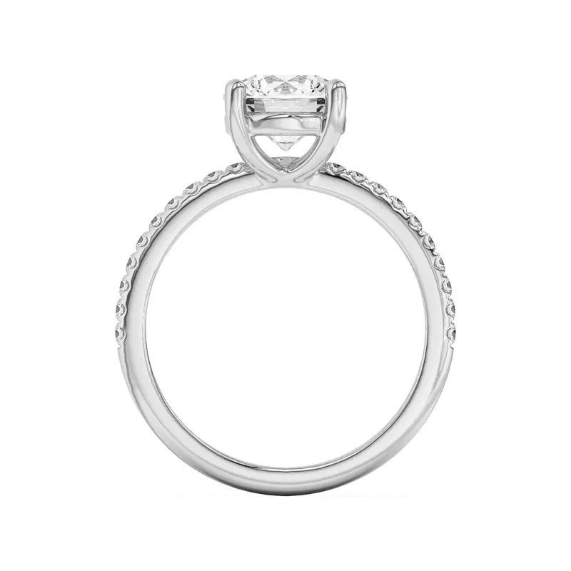 Platinum Tanya Pavé Engagement Ring