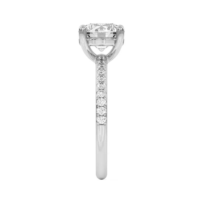 Platinum Tanya Pavé Engagement Ring