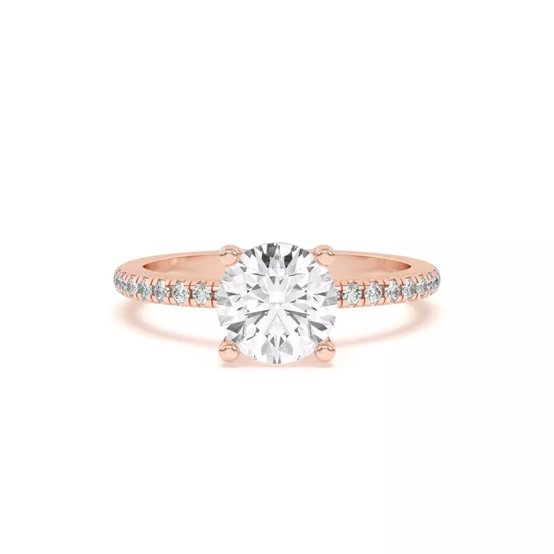 Betsy Petite Pavé Engagement Ring
