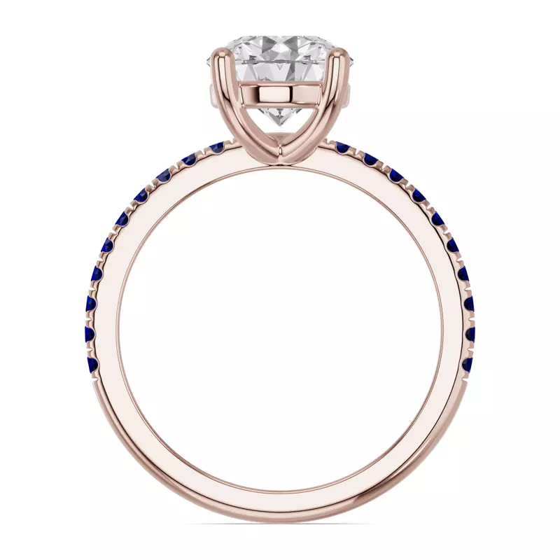 14K Rose Gold Spectra Sapphire Engagement Ring