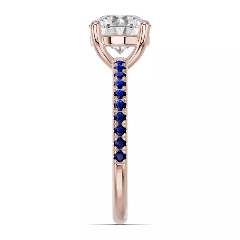 14K Rose Gold Spectra Sapphire Engagement Ring