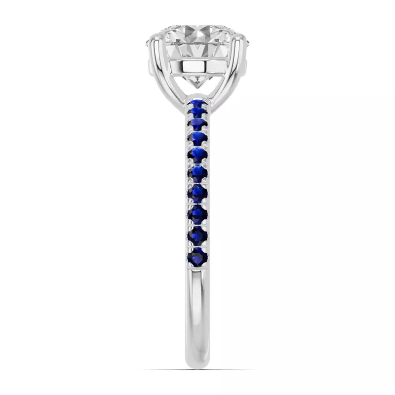 14K White Gold Spectra Sapphire Engagement Ring