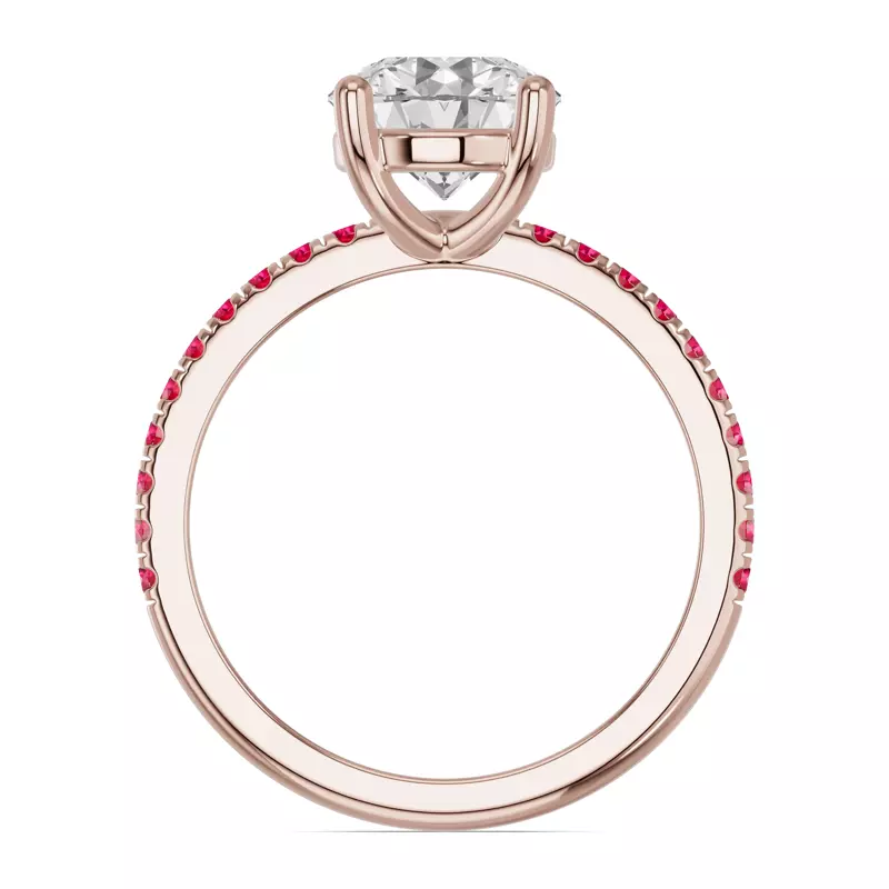 14K Rose Gold Spectra Ruby Engagement Ring