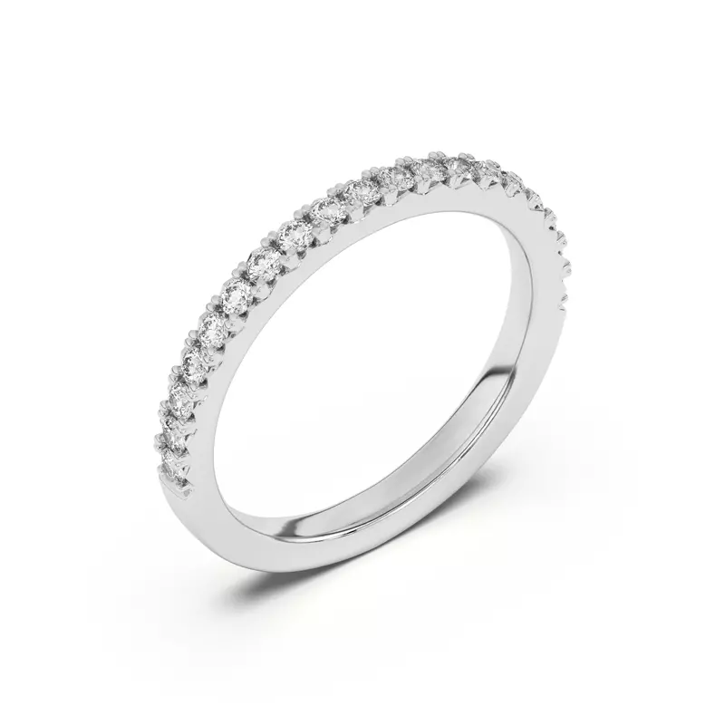 14K White Gold Mabel Classic Pavé Band (2/5 ct. tw.)