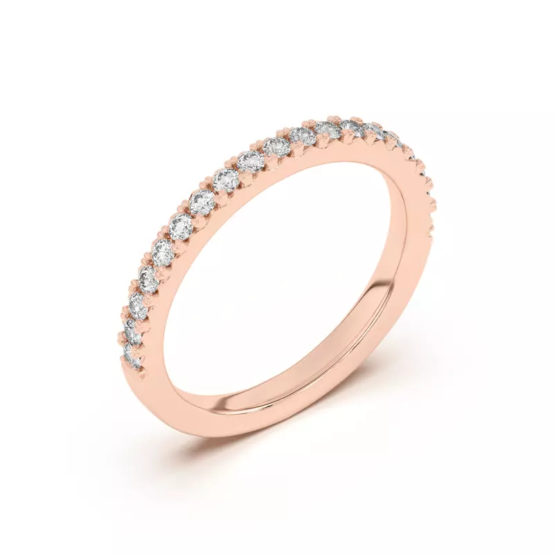 18K Rose Gold Mabel Classic Pavé Band (2/5 ct. tw.)