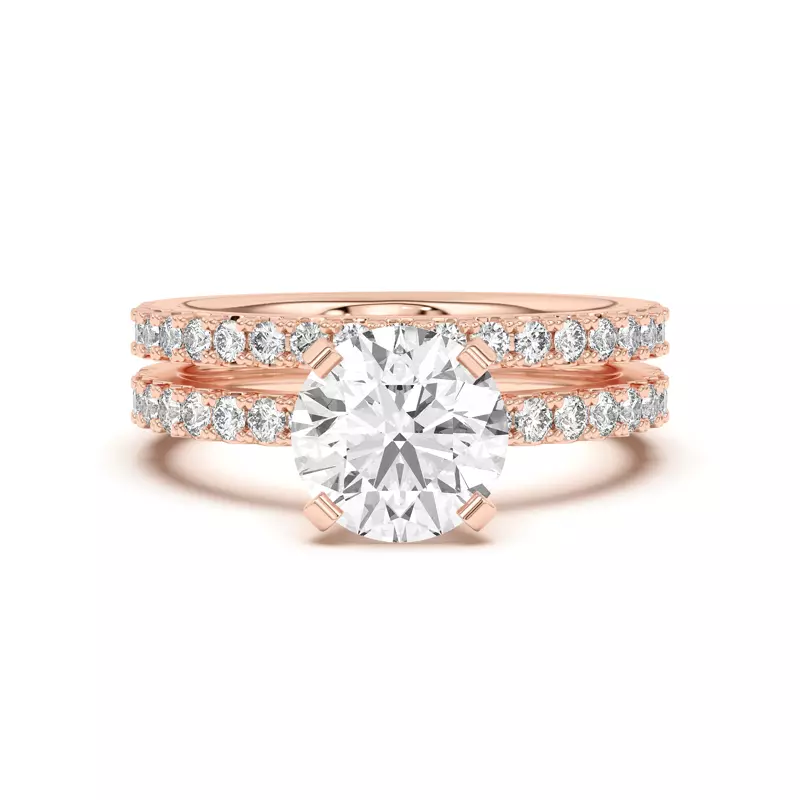 18K Rose Gold Mabel Classic Pavé Band (2/5 ct. tw.)