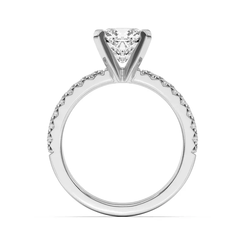 Platinum Mabel Classic Pavé Engagement Ring (1/3 ct. tw.)
