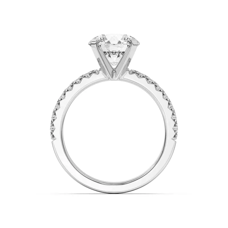 Platinum Mabel Classic Pavé Engagement Ring (1/3 ct. tw.)