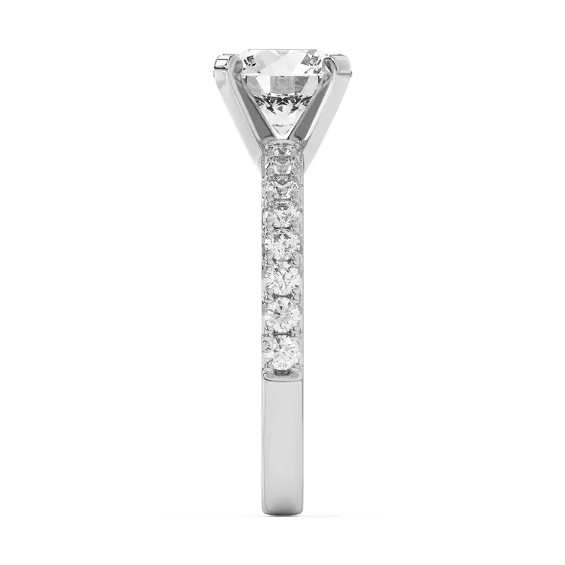 14K White Gold Mabel Grand Pavé Engagement Ring (1/2 ct. tw.)