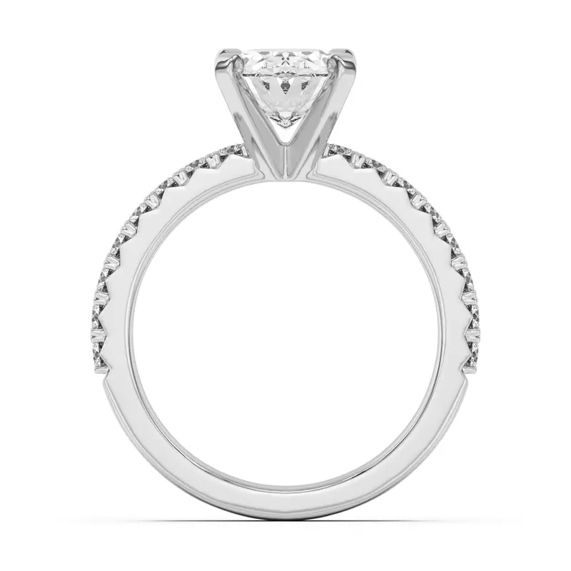 14K White Gold Mabel Grand Pavé Engagement Ring (1/2 ct. tw.)