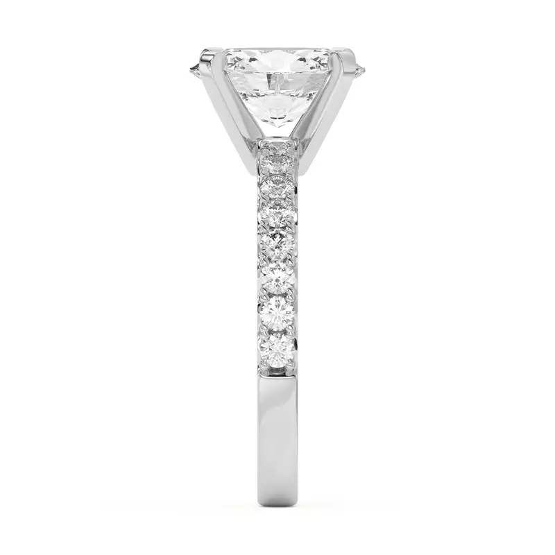 14K White Gold Mabel Grand Pavé Engagement Ring (1/2 ct. tw.)