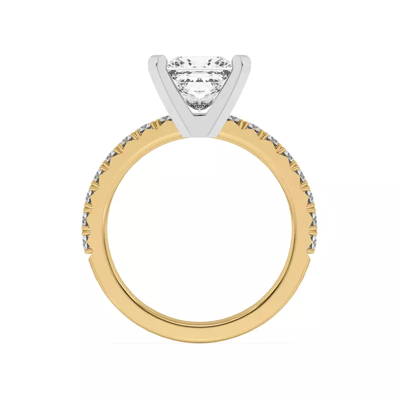 14K Yellow Gold Mabel Grand Pavé Engagement Ring (1/2 ct. tw.)