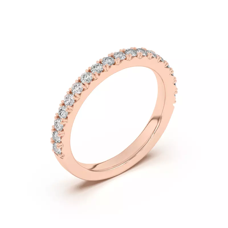18K Rose Gold Mabel Grand Pavé Band (1/2 ct. tw.)