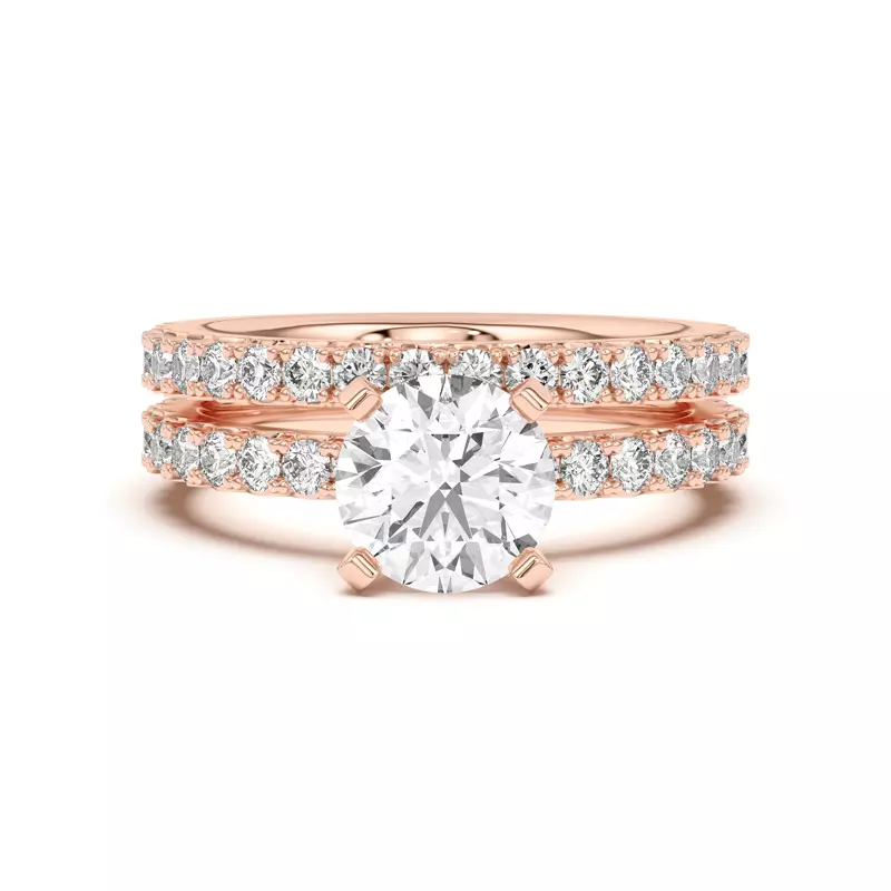 18K Rose Gold Mabel Grand Pavé Band (1/2 ct. tw.)