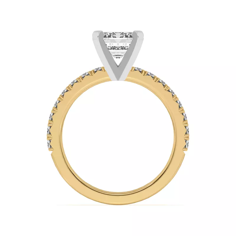 18K Yellow Gold Mabel Grand Pavé Engagement Ring (1/2 ct. tw.)