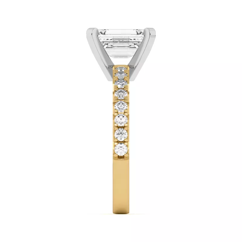 18K Yellow Gold Mabel Grand Pavé Engagement Ring (1/2 ct. tw.)