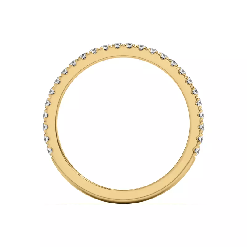 14K Yellow Gold Donna Timeless Pavé Band