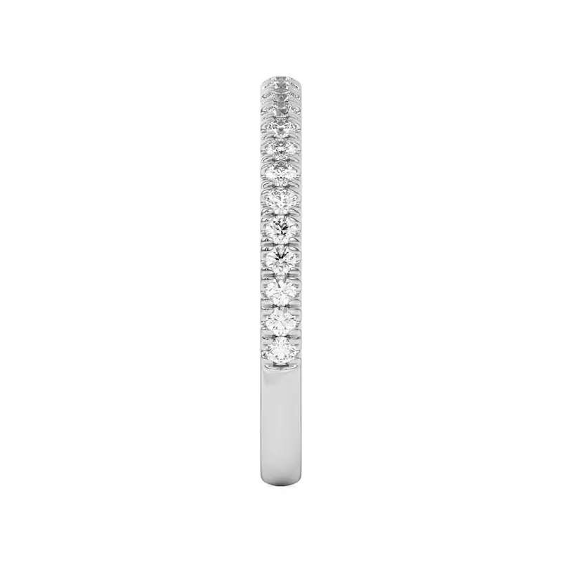 18K White Gold Donna Timeless Pavé Band
