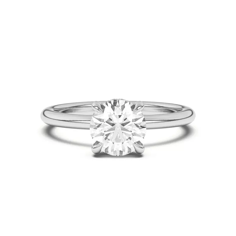 14K White Gold Joelle Hidden Halo Diamond Engagement Ring