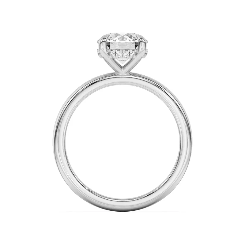 14K White Gold Joelle Hidden Halo Diamond Engagement Ring