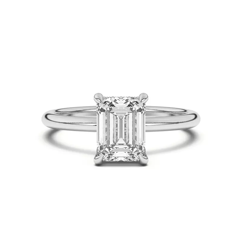 14K White Gold Joelle Hidden Halo Diamond Engagement Ring