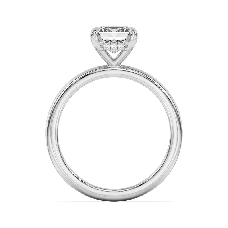 14K White Gold Joelle Hidden Halo Diamond Engagement Ring