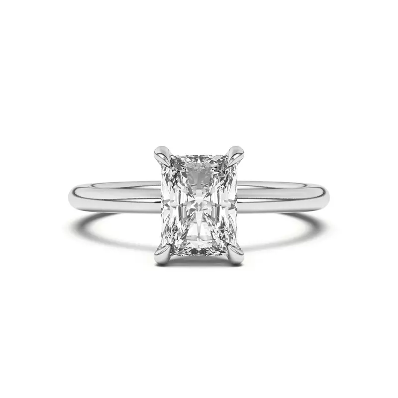 14K White Gold Joelle Hidden Halo Diamond Engagement Ring