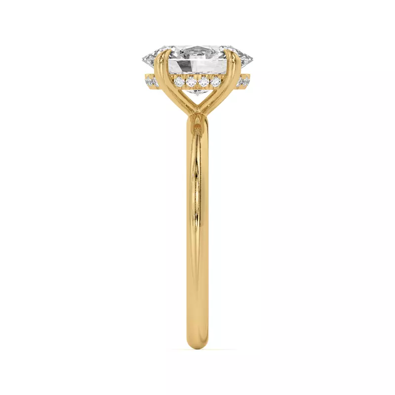 14K Yellow Gold Joelle Hidden Halo Diamond Engagement Ring