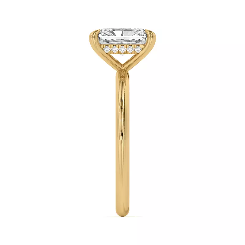 14K Yellow Gold Joelle Hidden Halo Diamond Engagement Ring