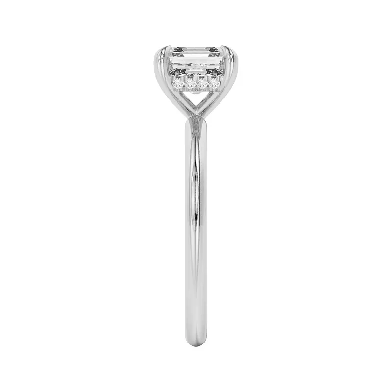 18K White Gold Joelle Hidden Halo Diamond Engagement Ring