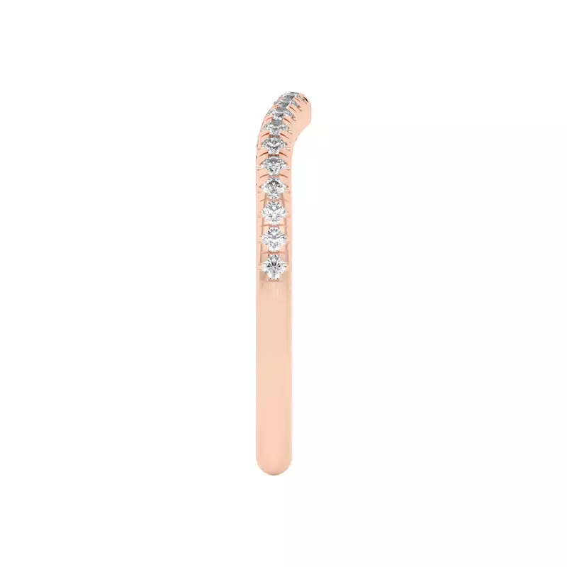 14K Rose Gold Beverly Timeless Pavé Band