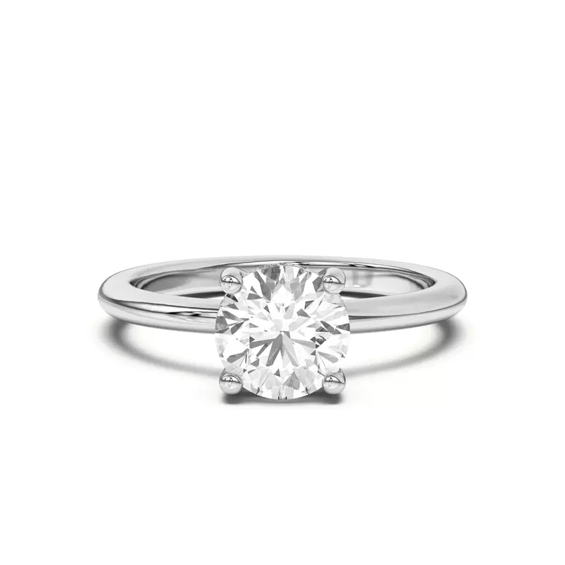 14K White Gold Beverly Timeless Hidden Halo