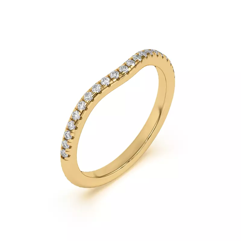 14K Yellow Gold Beverly Timeless Pavé Band