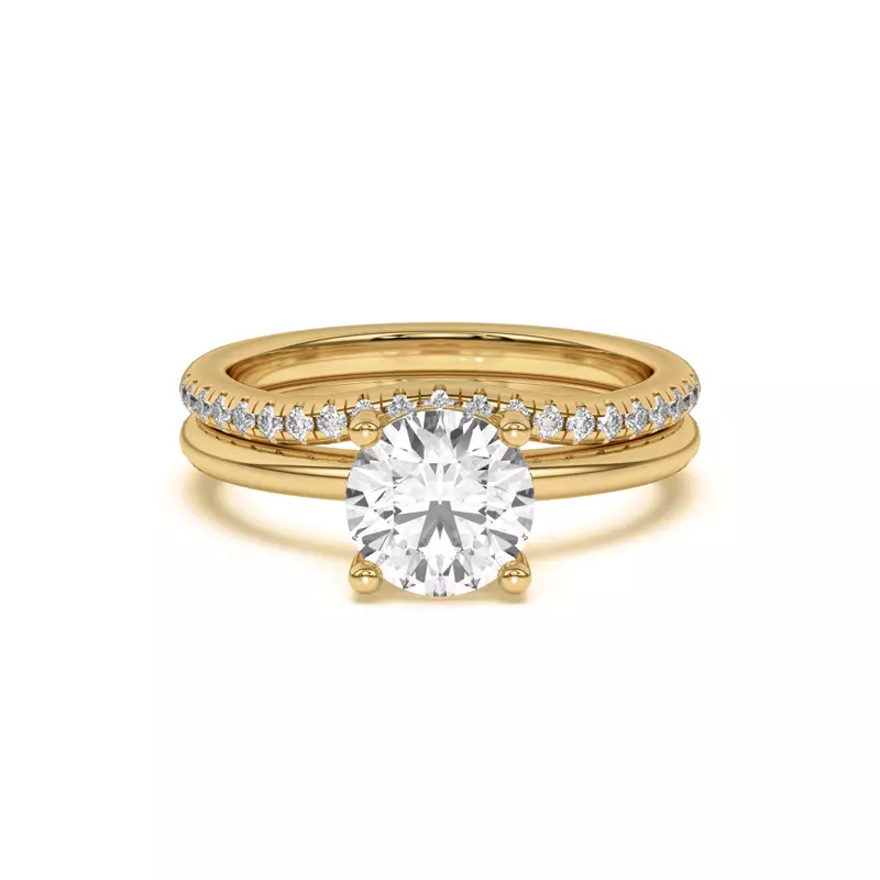 14K Yellow Gold Beverly Timeless Pavé Band
