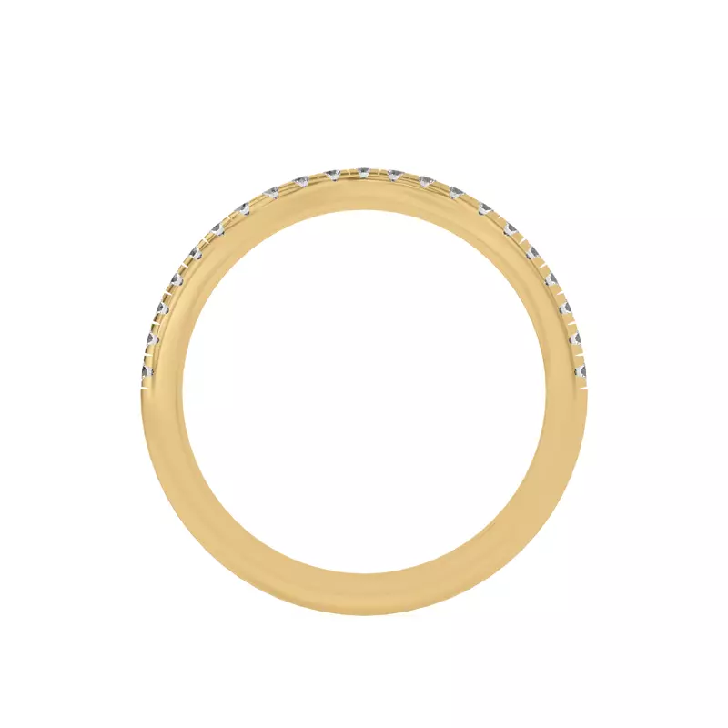 14K Yellow Gold Beverly Timeless Pavé Band