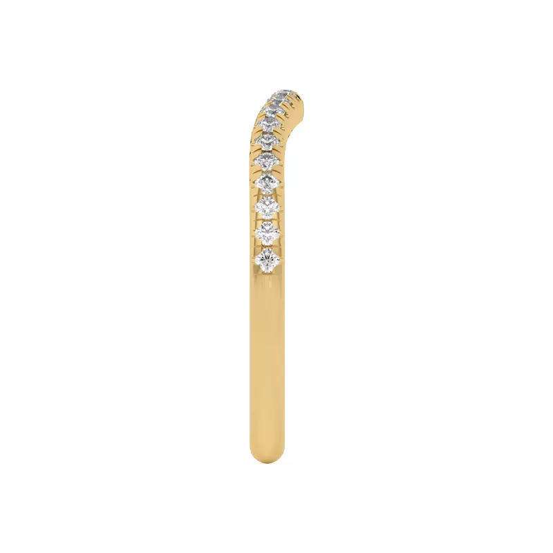 14K Yellow Gold Beverly Timeless Pavé Band
