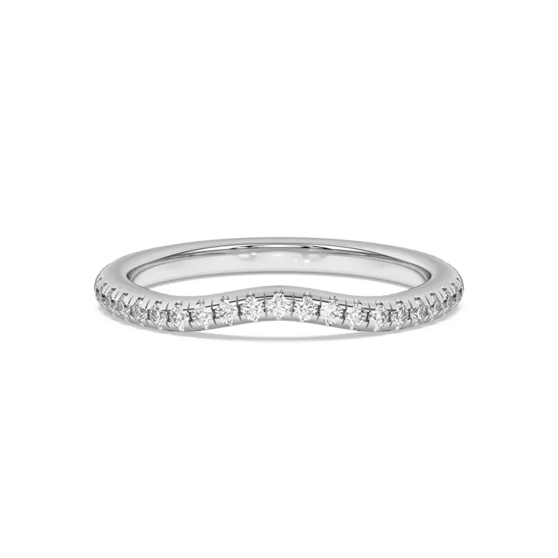 Platinum Beverly Timeless Pavé Band