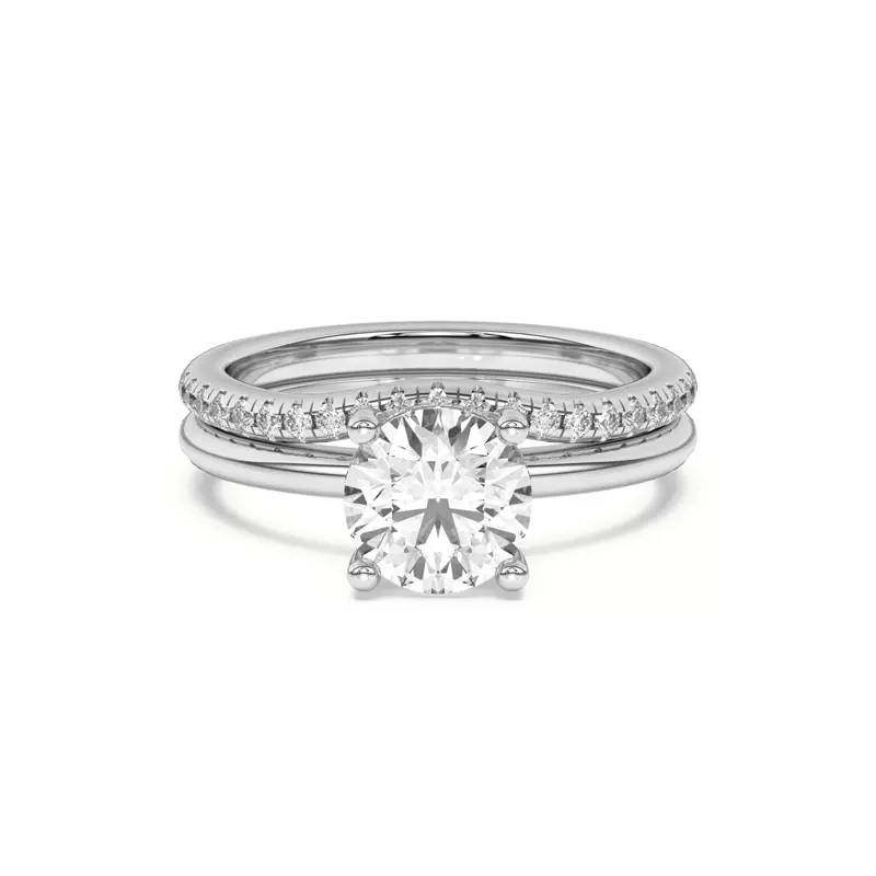 Platinum Beverly Timeless Pavé Band